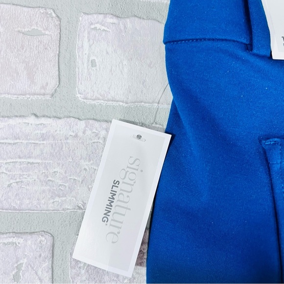 CJ Banks NWT Perfect Pant Tapered Shaped Fit Gibraltar Sea Blue  Size 16WP - Picture 6 of 9